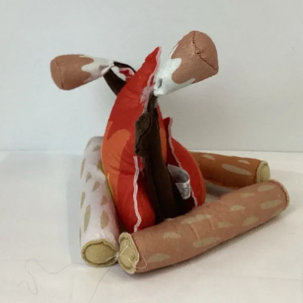 Felt Campfire Play Set Plush Toy Marshmallow Roasting Kids Pretend Camping NEW